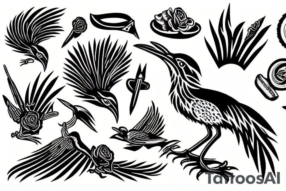 Roadrunner New Mexico tattoo idea