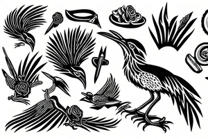 Roadrunner New Mexico tattoo idea