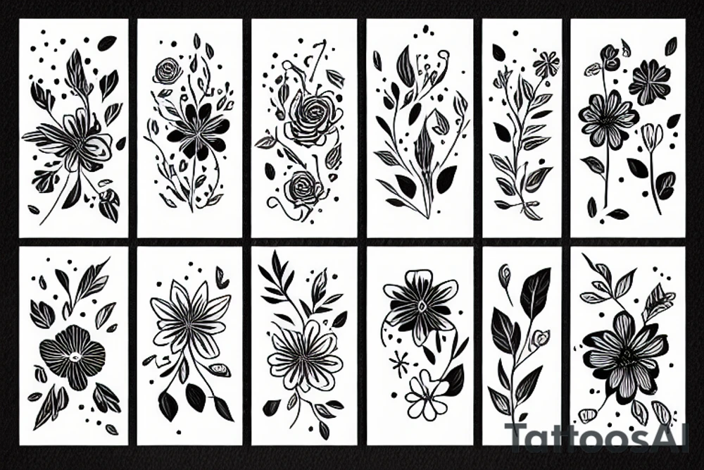 Flower tattoo idea