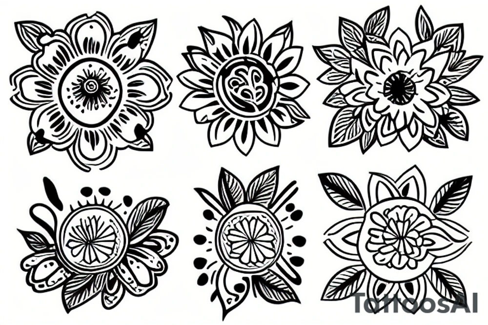 Flower tattoo idea