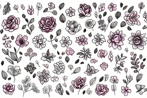 Cute and lovely Flower tattoo idea