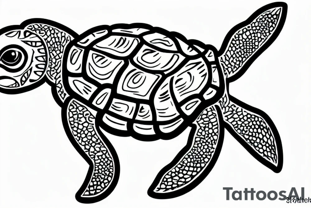 Mahori  turtle, Costa Rica tattoo idea