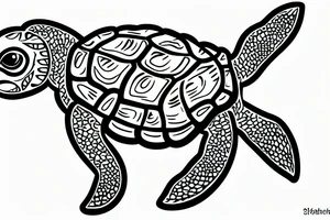 Mahori  turtle, Costa Rica tattoo idea