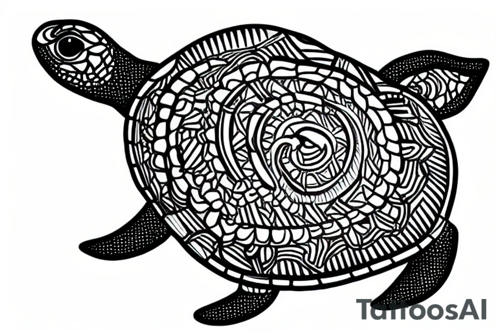 Mahori  turtle, Costa Rica tattoo idea