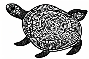 Mahori  turtle, Costa Rica tattoo idea