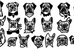 dog with a tie tattoo idea