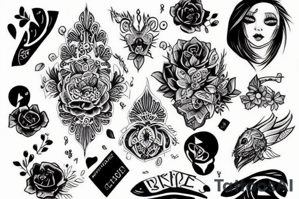 Кот с крыльями феи tattoo idea