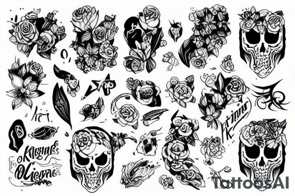 Кот с крыльями феи tattoo idea