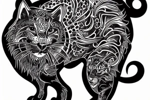 Big cat tattoo idea