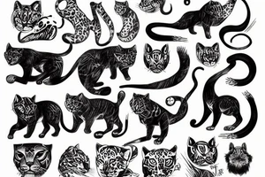Big cat tattoo idea