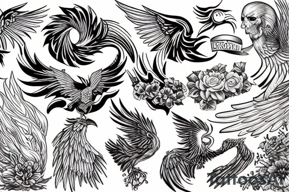 Phoenix tattoo idea