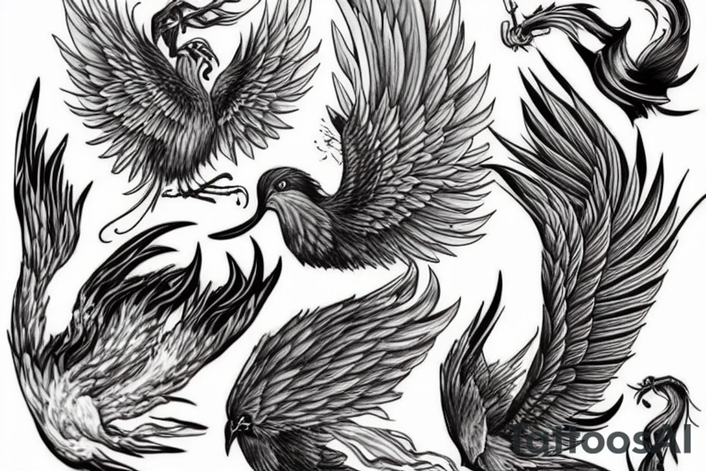 Phoenix tattoo idea
