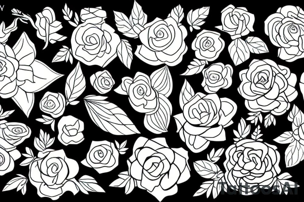 Flowers tattoo idea
