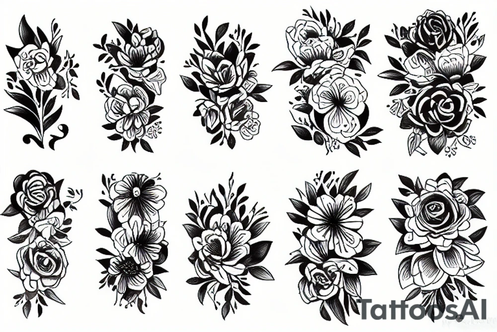 Flowers tattoo idea