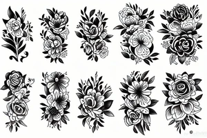 Flowers tattoo idea