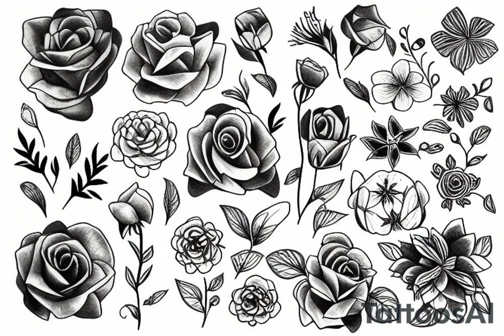Flowers tattoo idea