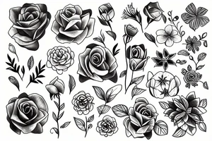 Flowers tattoo idea