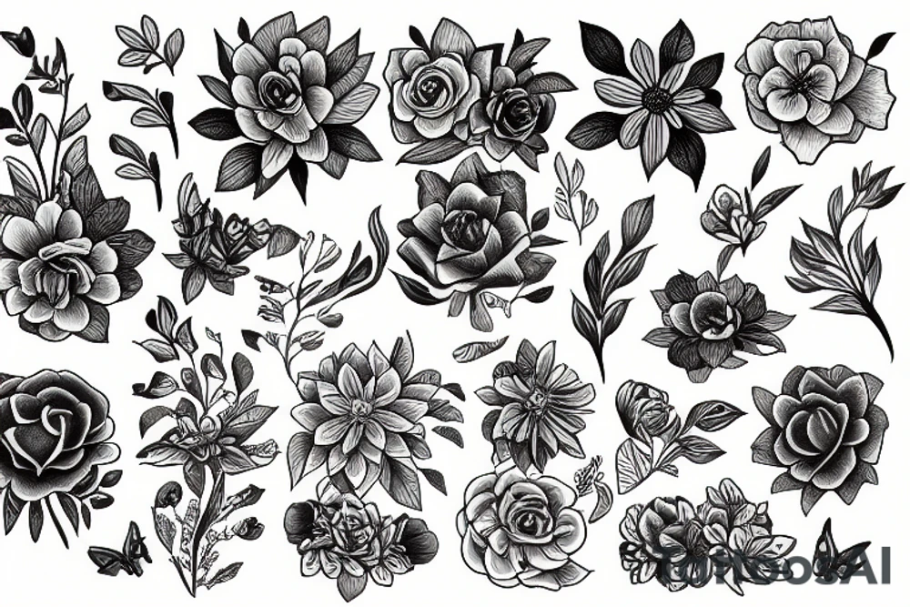 Flowers tattoo idea