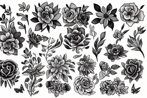 Flowers tattoo idea