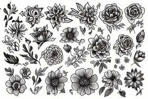 Flowers tattoo idea