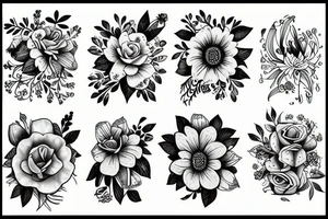 Flowers tattoo idea