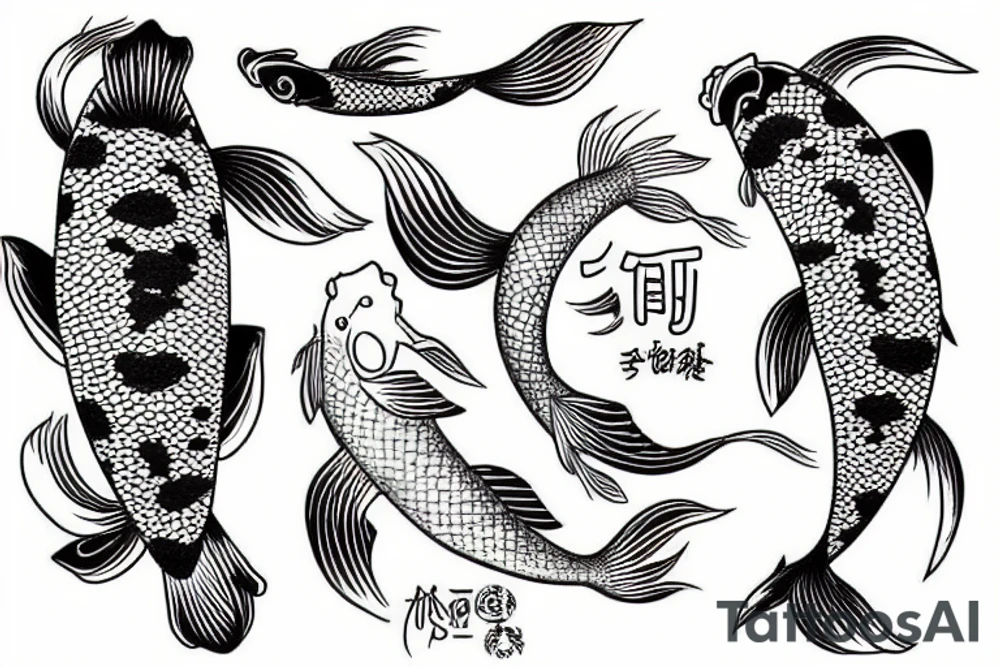 Koi fish tattoo idea