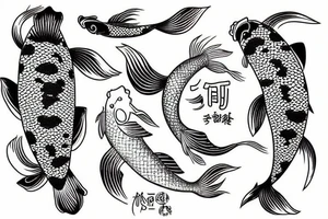 Koi fish tattoo idea