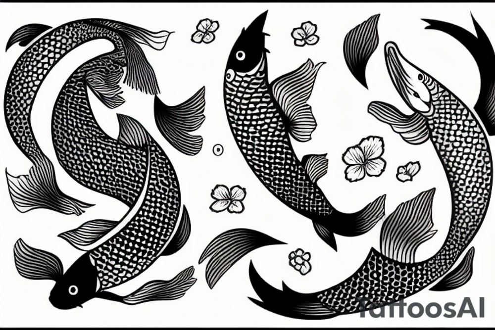 Koi fish tattoo idea