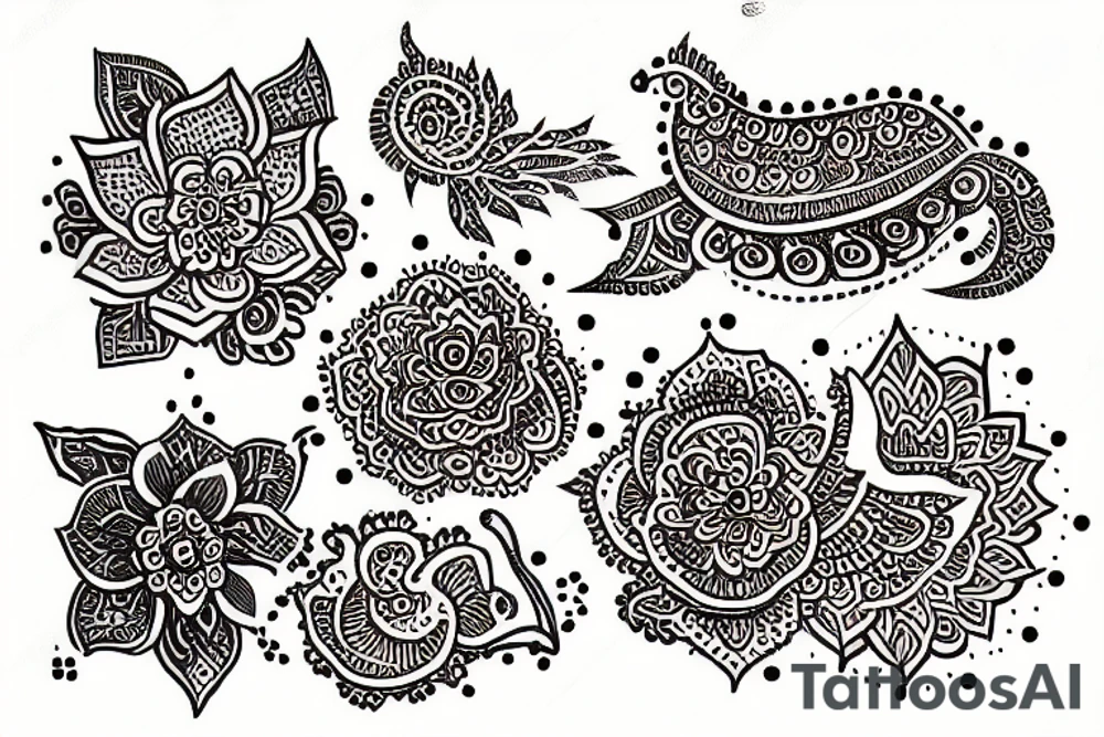 Henna tattoo idea