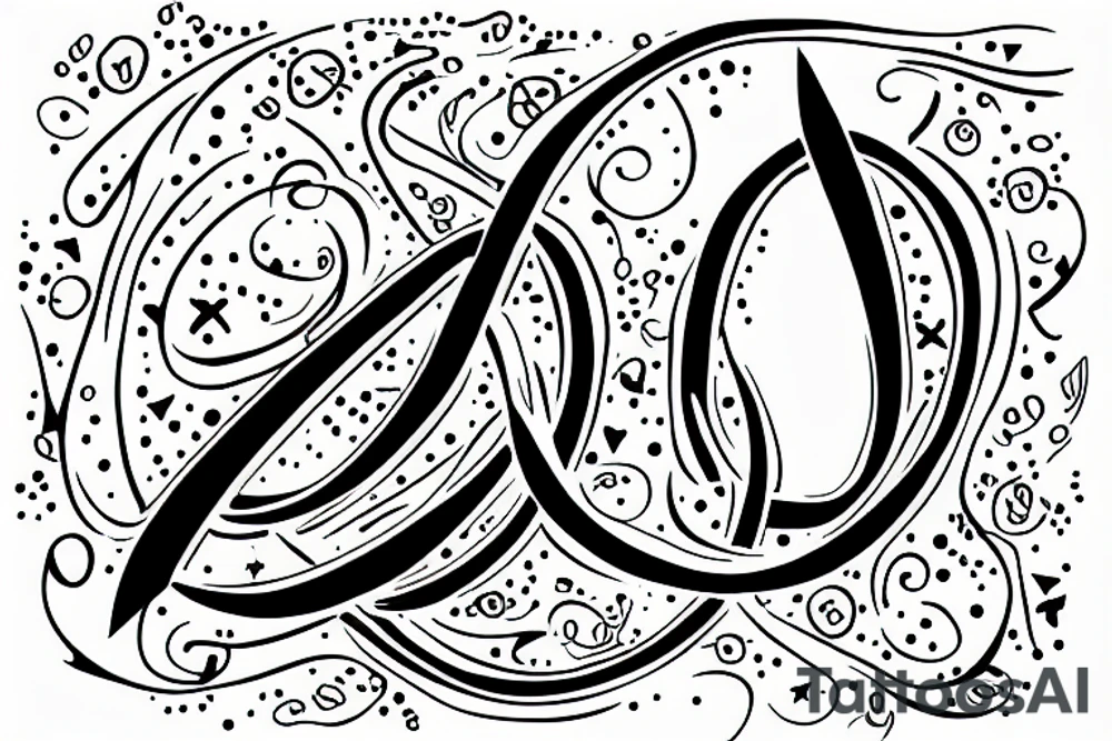 Infinity symbol with The name Madelyn and Henry on it tattoo idea