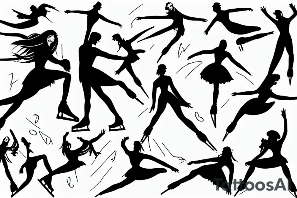 figure skating tattoo idea