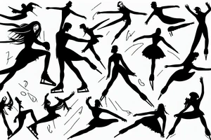 figure skating tattoo idea