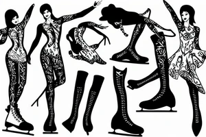 figure skating tattoo idea