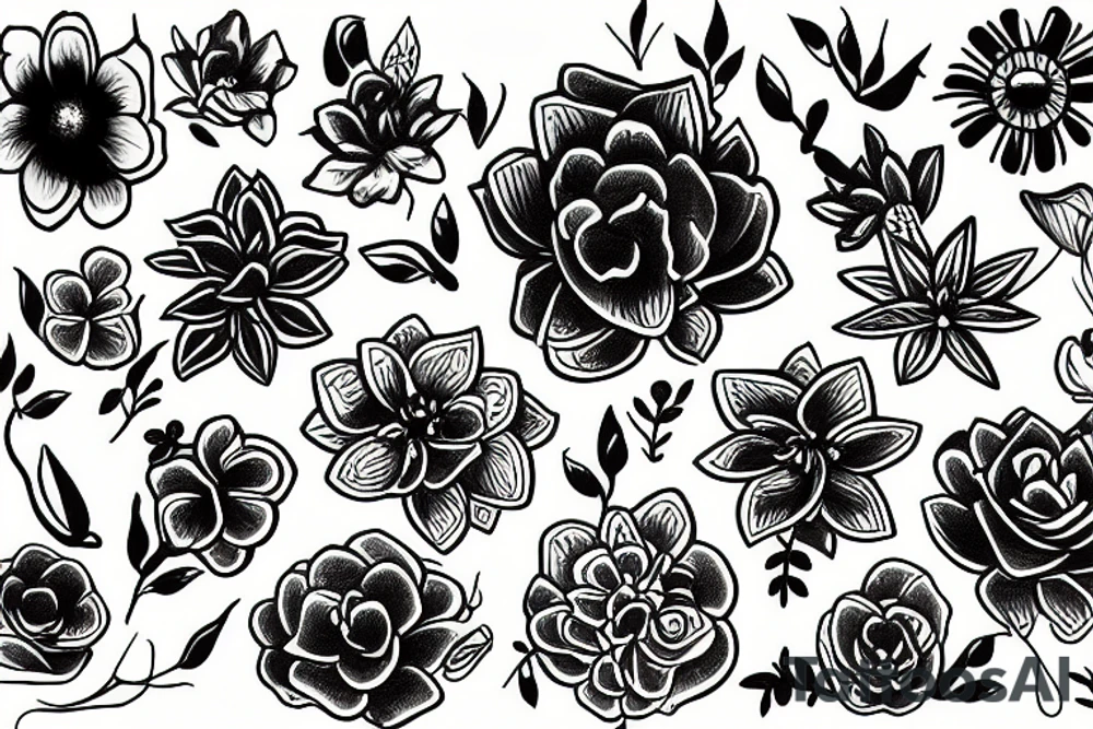 Flower tattoo idea