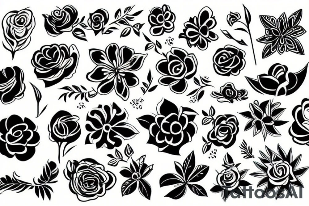 Flower tattoo idea