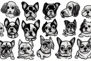 Little dog tattoo idea