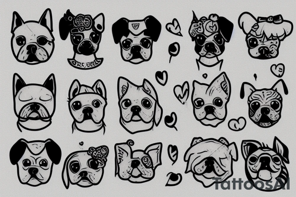 Little dog tattoo idea