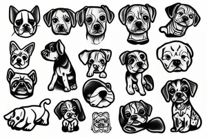Little dog tattoo idea