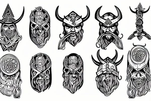 viking totem tattoo idea