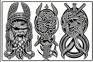 viking totem tattoo idea