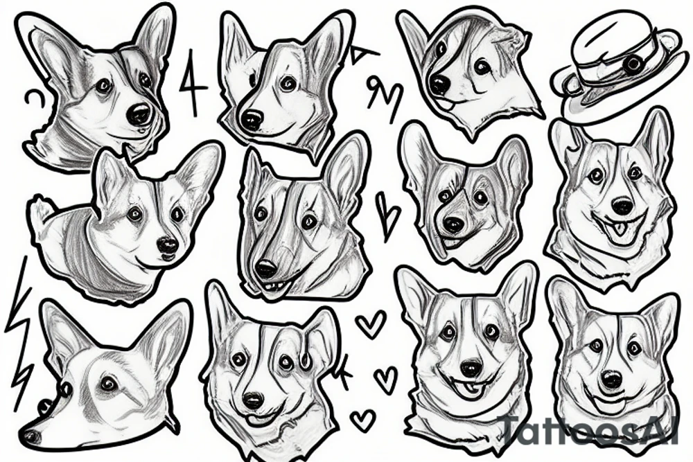corgi tattoo idea