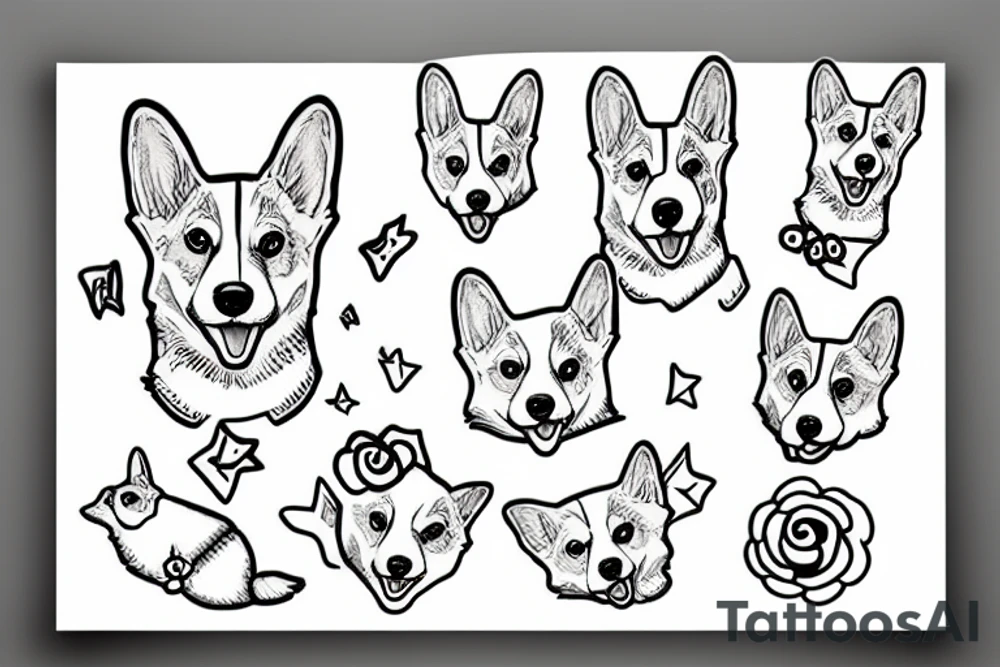corgi tattoo idea