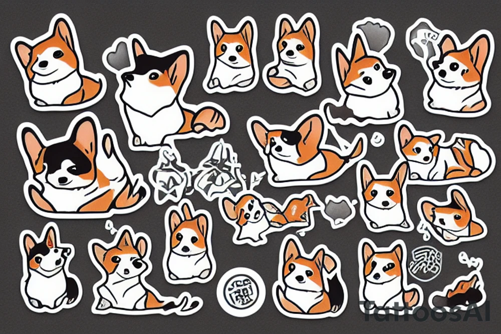 corgi tattoo idea