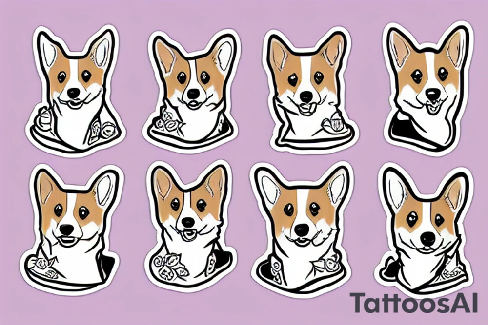 corgi tattoo idea