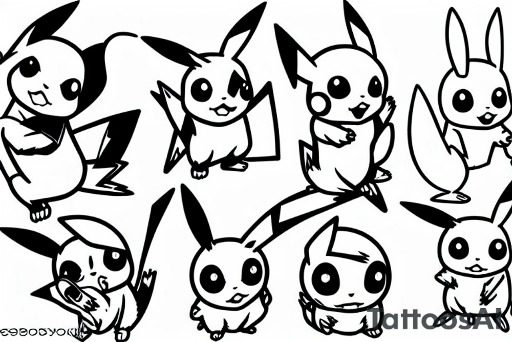 Pikachu tattoo idea
