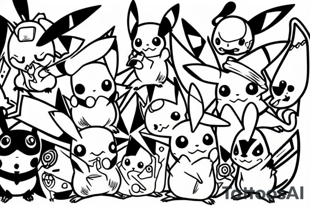 Pikachu tattoo idea
