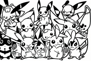 Pikachu tattoo idea