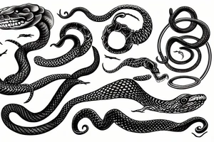 ouroboros snake tattoo idea