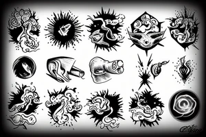 god smoking the universe tattoo idea