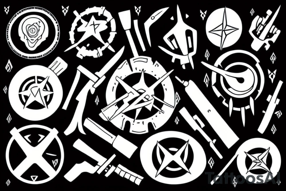weapons of the future tattoo idea